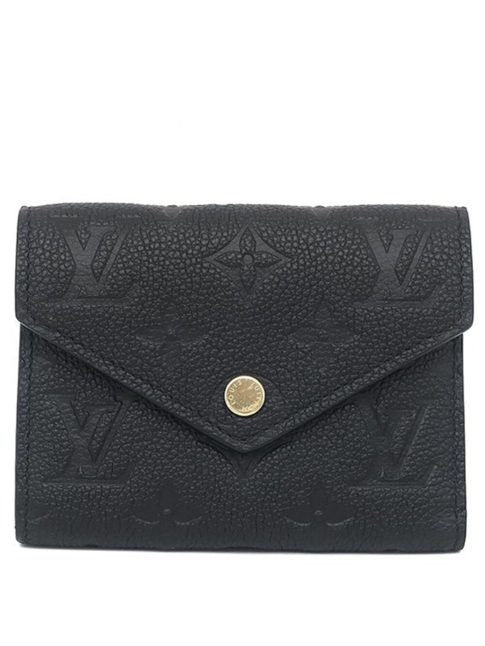 Louis Vuitton Trifold Wallet Portefeuille Victorine Monogram Empreinte Marine